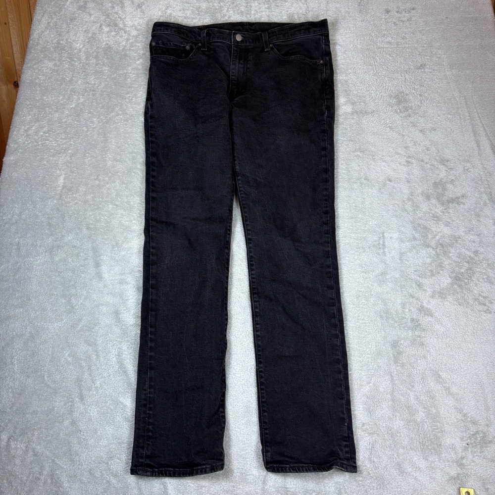 Levi's Jeans Mens 36x34 (Fits 36x32) 511 Slim Fit Black Denim Stretch Casual
